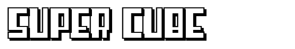 Super Cube font preview